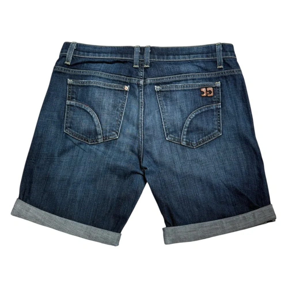 JOES JEANS Women’s Dark Denim The Best Friend Cuffed Denim Shorts - size 29 - Picture 2 of 8